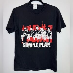 Vintage 2005 Simple Plan graphic Canadian tour T-Shirt Size Small